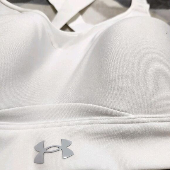 Under Armour Sports Bra Size Small White Infinity High Bra - Picture 8 of 13